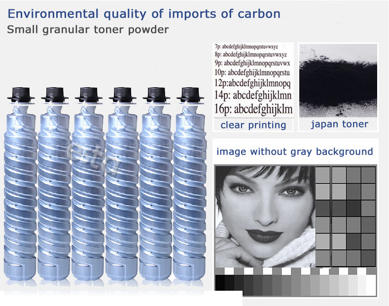 Black Ricoh Toner Cartridge 1230D For Ricoh Aficio 2015 / Aficio 2000 / Aficio 2018