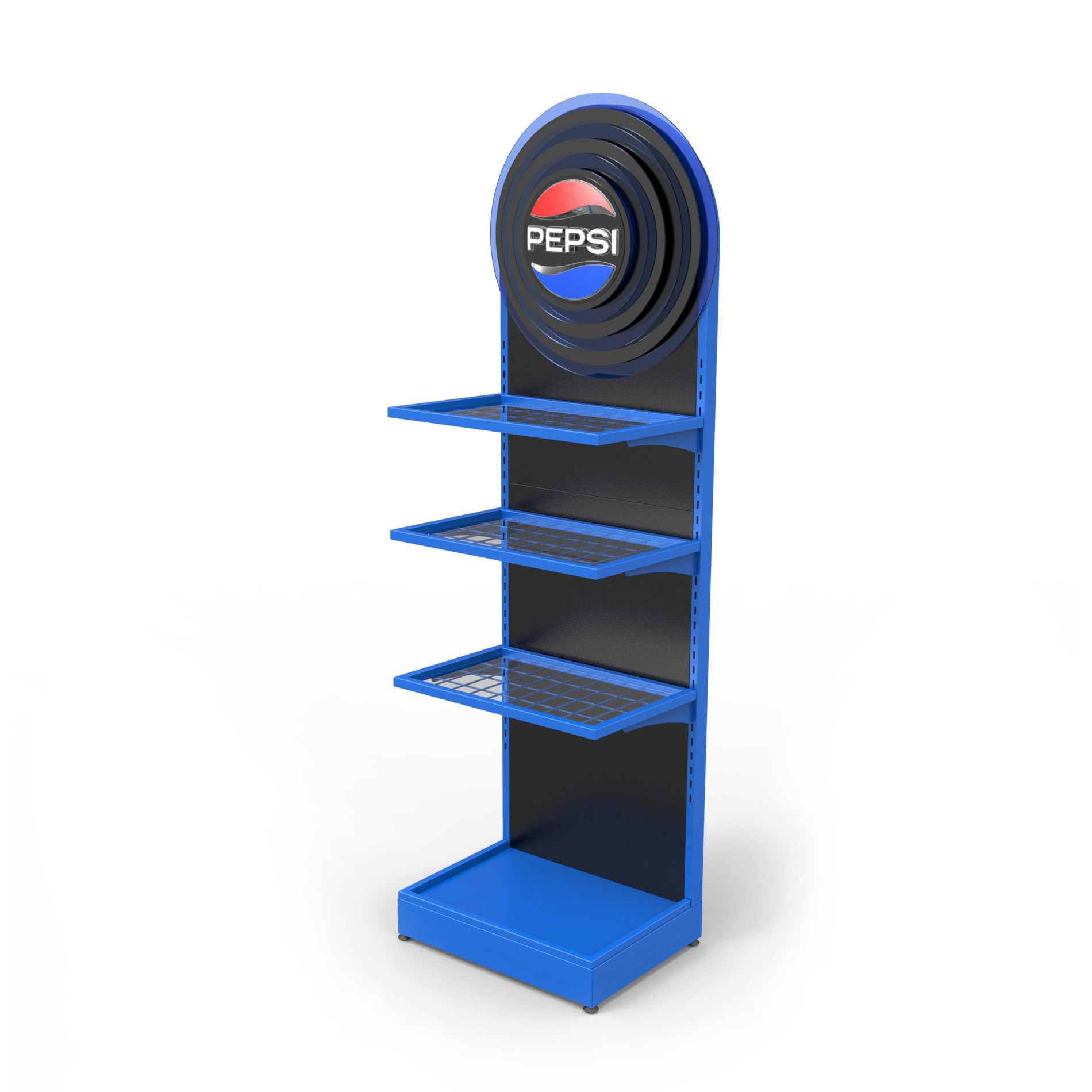 Metal Drink Bottle Display Stand with LED Lighted Logo for Wholesale