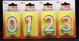 Quality 4pcs Number Birthday Candles wholesale