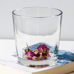 Quality Tapered Decorative Glass Cylinder Vases 4.5 Inch Height Machine Pressed wholesale