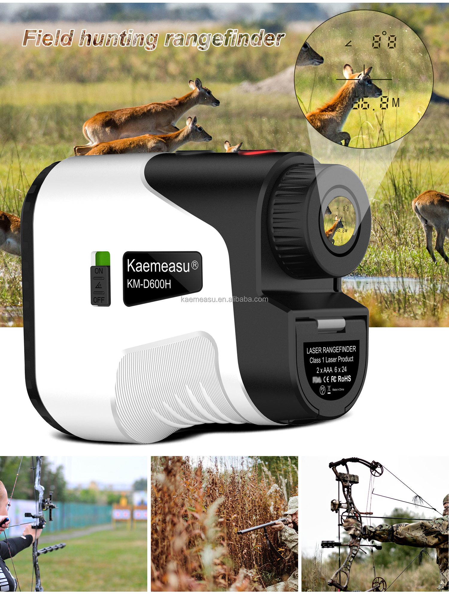 Professional Golf Range Finder 1000m Distance Measuring Equipment for Outdoor Hunting