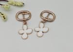 LHZ122-D14 Metal Shoe Buckles Gold Small 3.3g With Flower Abrasion Resistance