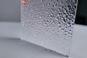 Quality Customized Size Transparent Clear Striped PMMA Textured Acrylic Sheet For Home Decoration wholesale