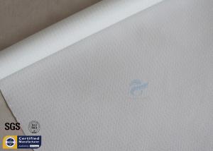 Quality 300GSM Silicone Coated Fiberglass Fabric 0.25mm White Flexible BBQ Apron Cloth wholesale