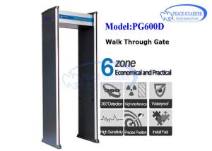 Quality Walk Through Security Scanners , Six Zone Door Frame Metal Detector wholesale