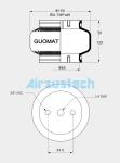 Goodyear Suspension Air Spring 1B5-550 Steel Cover Plate Air Suspension