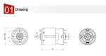 Coreless Vacuum Cleaner Brushed DC Motor