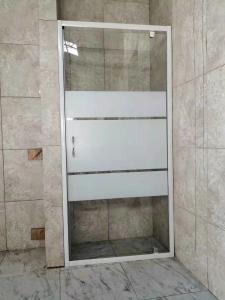 Quality White Painted Profile Pivot Door Shower Enclosures 90X190cm wholesale