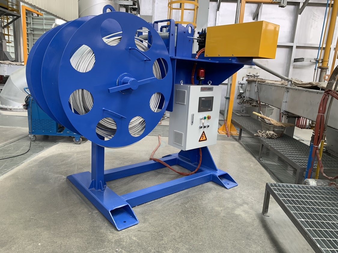 Automation Rod Feeding Unit With 2 Rods Feed For 8-13mm AlTiB Rod