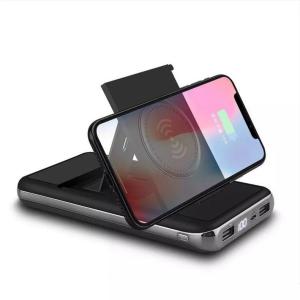 Quality Qi Wireless UN38.3 5V2A Phone Holder Power Bank 10000mAh wholesale