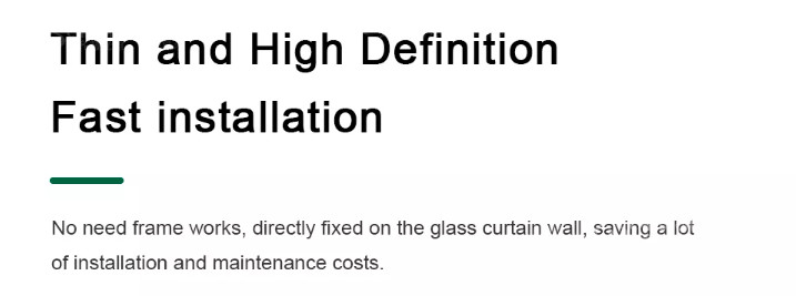 Led Screen Display Transparent Video Wall Indoor P10 Full Color