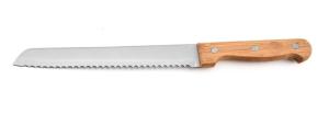 Quality long Bread knife with Bamboo wood wholesale