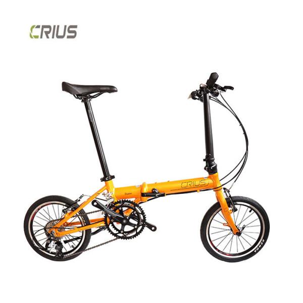 16" Full Shockingproof Frame Lightweight Folding Road Bike For Standard Adult