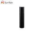Black Airless Pump Bottle Slim Aluminum Cosmetic Packaging 15ml 30ml 50ml