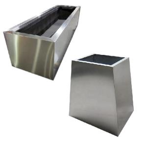 Quality Outside garden metal rectangular planter box flower pot wholesale