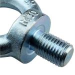 304 Stainless Steel Full Thread Ring Lifting Eye Bolt DIN 580 For Lifting