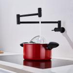 Solid Stainless Steel 304/316 Material Deck Mounted Nano Black Double Handle