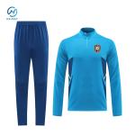 New Season Club Blue Men Soccer Tracksuit Top Thai Quality Football Training