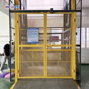 Quality Yellow 2 Ton Hydraulic Residential Cargo Lift Electric Freight Lift Elevator wholesale