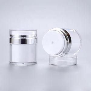 Quality Double Way Airless Pump Jar 50g Refillable Airless Bottle wholesale