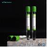 Buy cheap Blood Collection Green Top Heparin Tube Coated Spray Dried Lithium Heparin from wholesalers