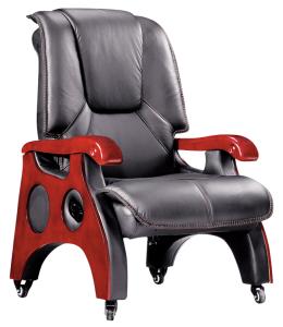 Quality office foure foot mobile solid wood manager chair furniture wholesale