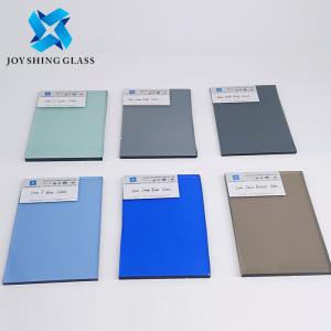 Quality 5mm Tinted Float Glass Ford Blue / Euro Grey / Ford Green / Bronze Tinted Glass wholesale