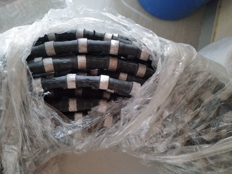 8.8mm Block Processing Quarry Diamond Wire Saws Rope 40pcs Per Meter
