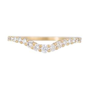 Quality 925 Sterling Silver Curved Diamond CZ Engagement Ring Stack Wedding Band wholesale