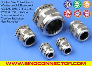 Quality Weatherproof &amp; Waterproof NPT Cable Glands (Cord Grips | Cable Grips) IP68 Stainless Steel Type 304, 316, 316L wholesale