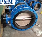 Ductile iron PN16 flange butterfly valve