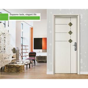 Quality Bathroom WPC Panel Door Fireproof Wood Plastic Composite Doors wholesale