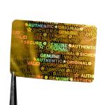 Anti Fake Logo Printing 3D Holographic Security Label Card Laser Hologram