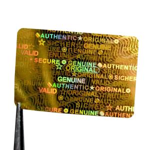 Quality Anti Fake Logo Printing 3D Holographic Security Label Card Laser Hologram Sticker wholesale