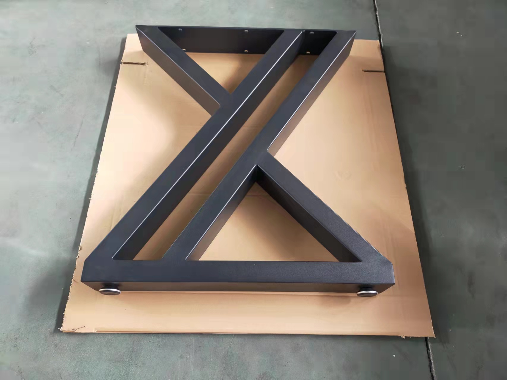 Modern Simple Industrial Style Coffee Iron Table Legs Heavy Duty Desk Dining Table