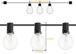 G40 25Ft Incandescent Globe Outdoor Waterproof String Light