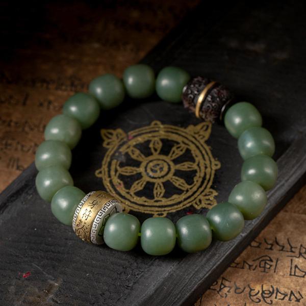 Natural Hetian Jade Amulet Healing Jade Stones periapt Protection Pendant