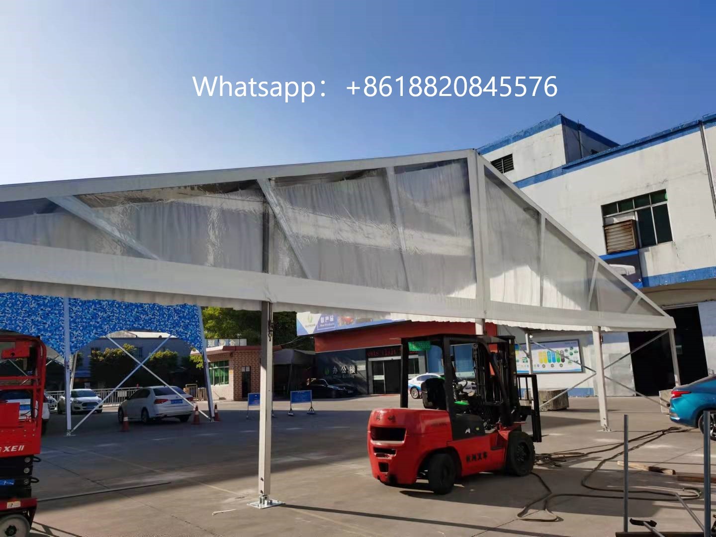 Marquee Transparent Clear Roof Wedding Tent 10m Height Aluminum 6061 / T6