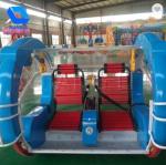 Simple Operation Kids Carnival Rides , Mini Leswing Happy Car Color Customized