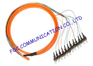 Quality Bundle Fan Out Fiber Optic Pigtail Multimode FC 12Cores For Fiber Networks wholesale