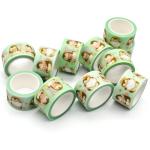 Kawaii Water Activated Adhesive Washi Tape Sets