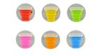 Stainless steel circle silicone folding expansion cup outdoor portable mouth 9*8