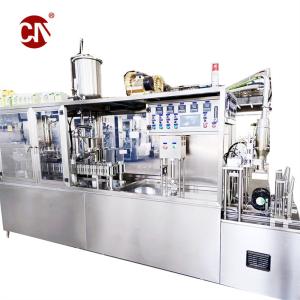 Quality Pneumatic Lifting Aseptic Gable Box Filling Machine for Milk Carton Packing Container wholesale