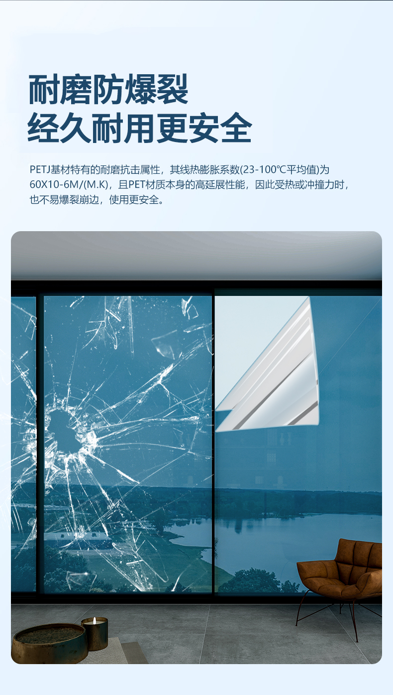 Customized Length Self-Adhesive PET Tint Film for Car Window Privacy Protection and Anti-UV