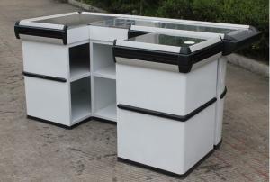 Quality Supermarket Checkout Counter , Anti Rust Retail Stores / Shop Cash Counter wholesale