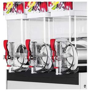 Quality 300W Stainless Steel Ice Slush Machine / 15L×3 Smoothie Slush Machine For Supermarket wholesale