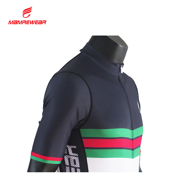 Soft Feel Race Cut Cycling Jersey , Youth Cycling Jersey Good Elasticity