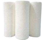 BSCI White Non Woven Cloths Spunlace 60gsm Embossed PP Material