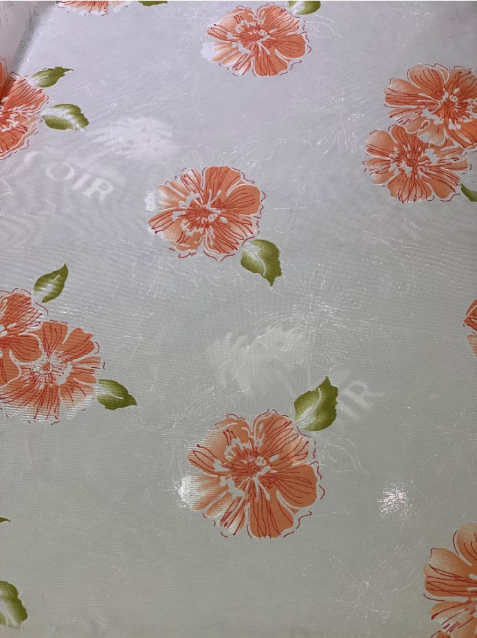 Allergy Proof 90gsm 100% Polyester Mattress Fabric Flower Pattern
