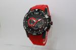 Multifunction Red Silicone Strap Watches Sport Wrist Watch OEM